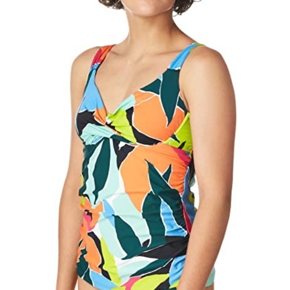 Anne Cole Women's Standard Underwire Tankini 38D/36DD slimming cottage core - Picture 9 of 9